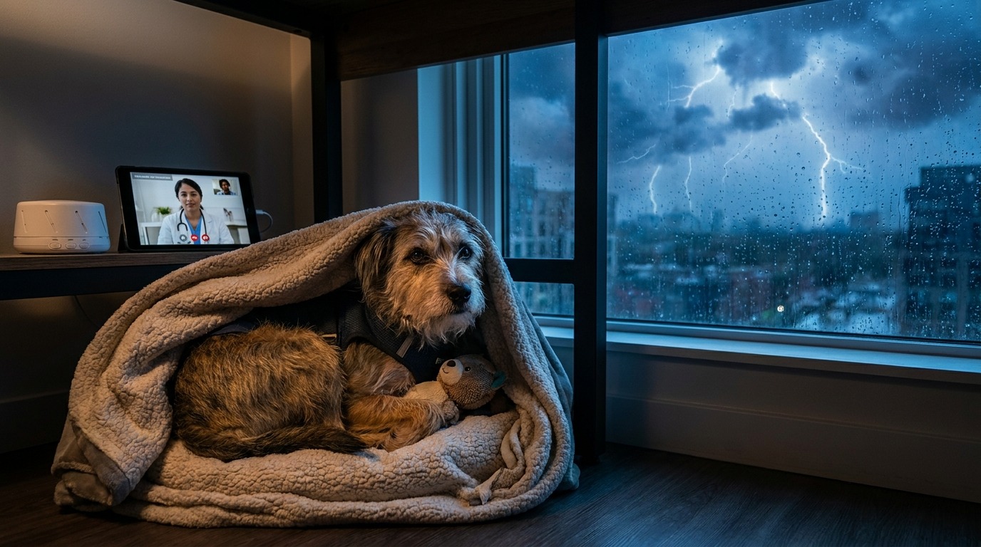 Loud Pet Anxiety - Reduce Fear During Stormy Weather